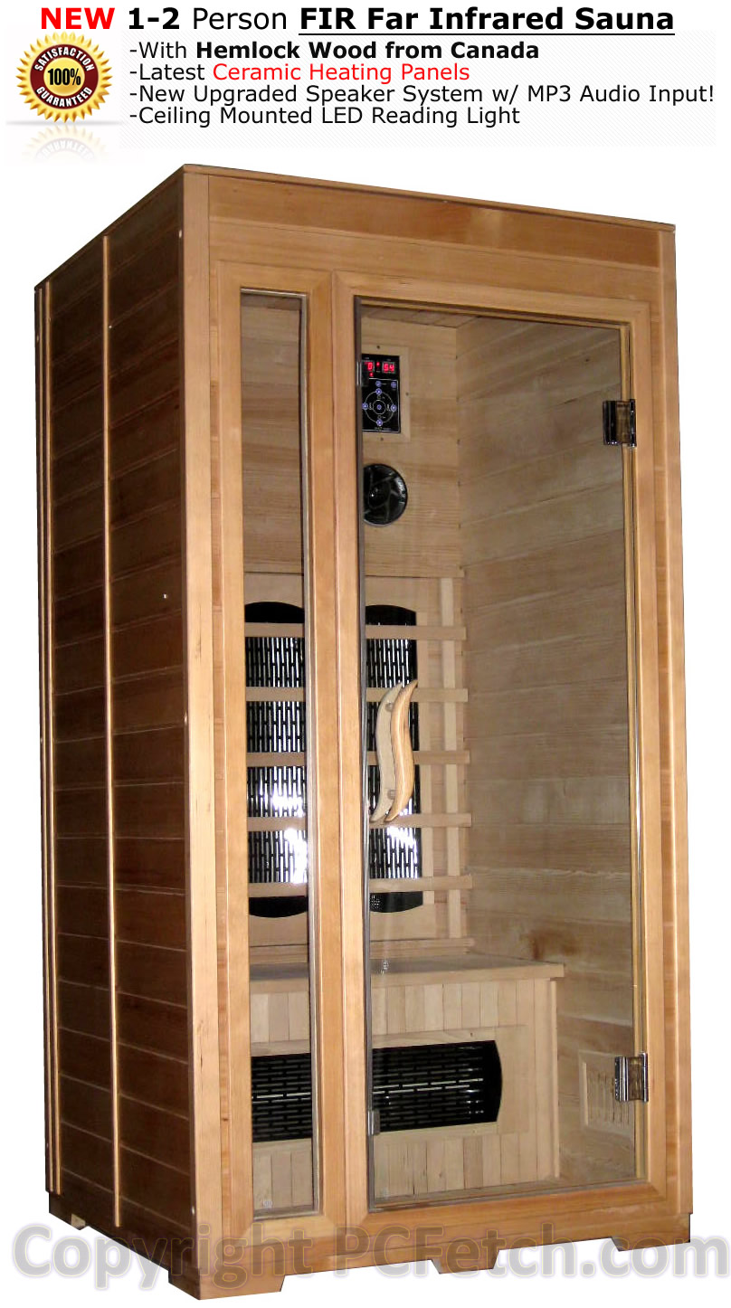 new 1 2 Person Fir Far Infrared Ceramic Spa Sauna